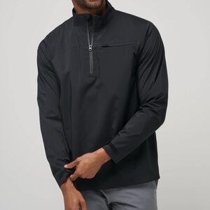 Men's Black Quarter-Zip Jacket